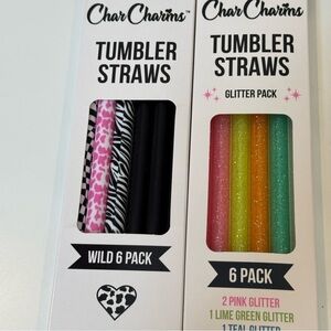 CharCharms Tumbler Straws are replacement straws for tumblers.